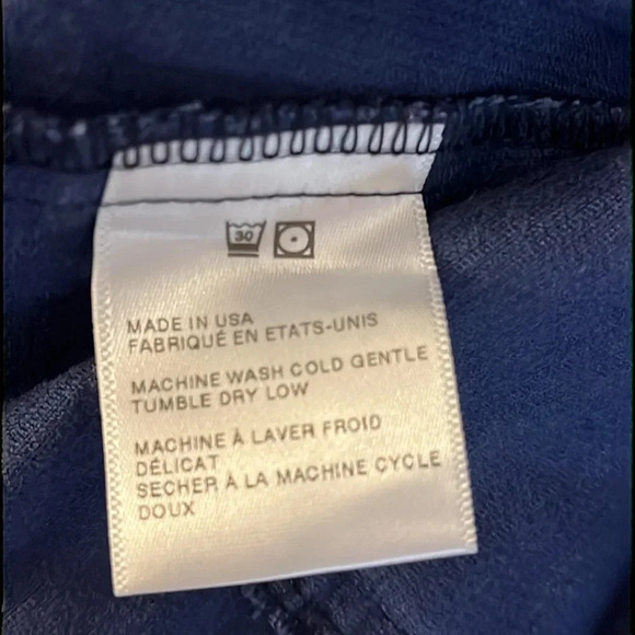 Urban Renewal | Cordiroy mini Apron dress jumper Womens size M Navy blue pleated - Picture 7 of 8